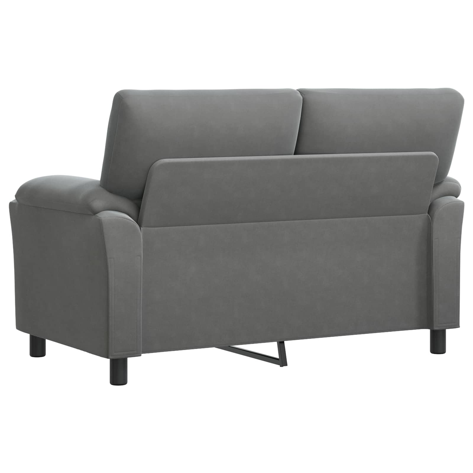 Bank Donkergrijs 154 x 85 x 93 cm fluweel