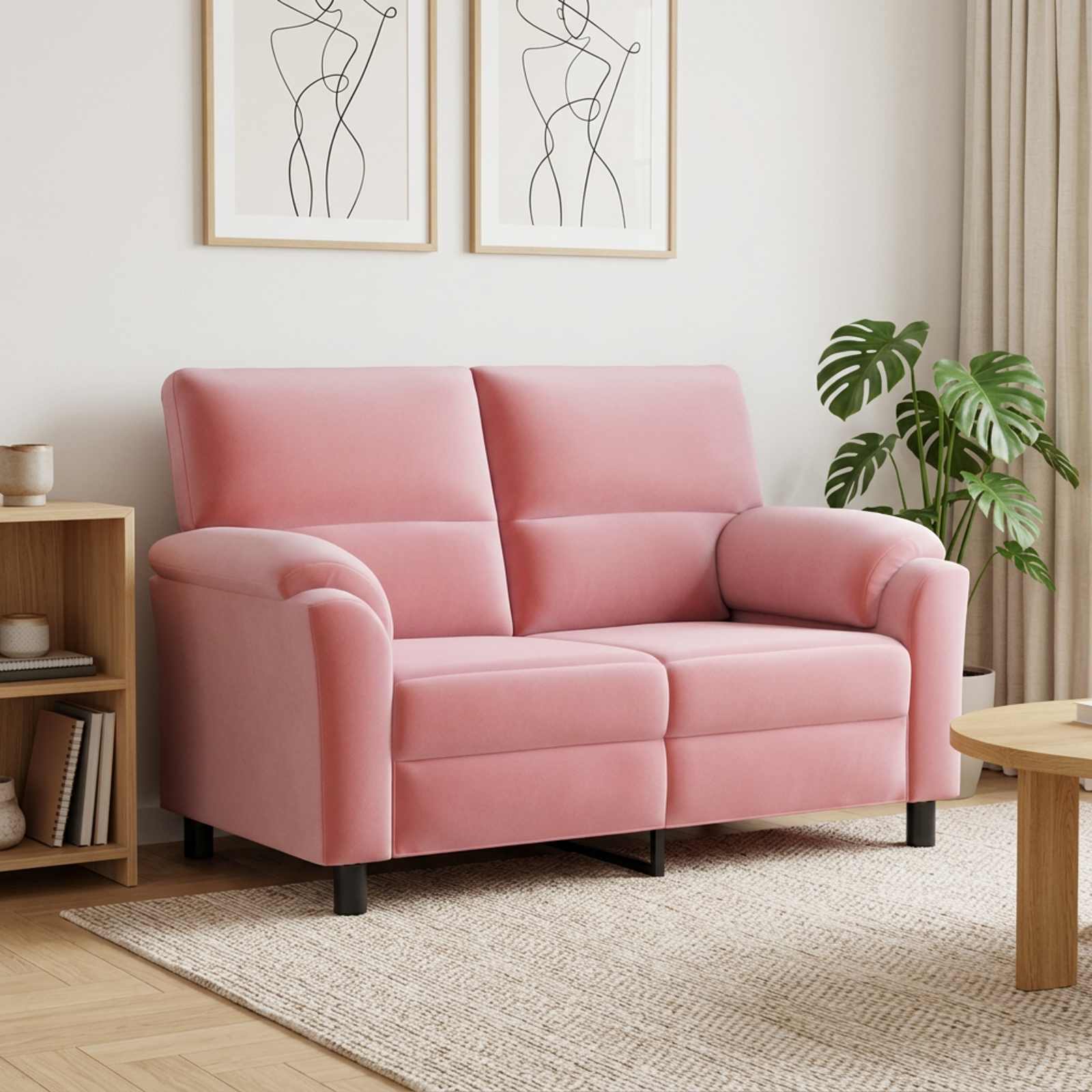 Bank Roze 154 x 85 x 93 cm fluweel