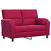 Bank Wijnrood 154 x 85 x 93 cm fluweel