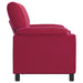 Bank Wijnrood 154 x 85 x 93 cm fluweel