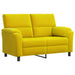 Bank Geel 154 x 85 x 93 cm fluweel