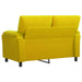 Bank Geel 154 x 85 x 93 cm fluweel