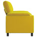 Bank Geel 154 x 85 x 93 cm fluweel