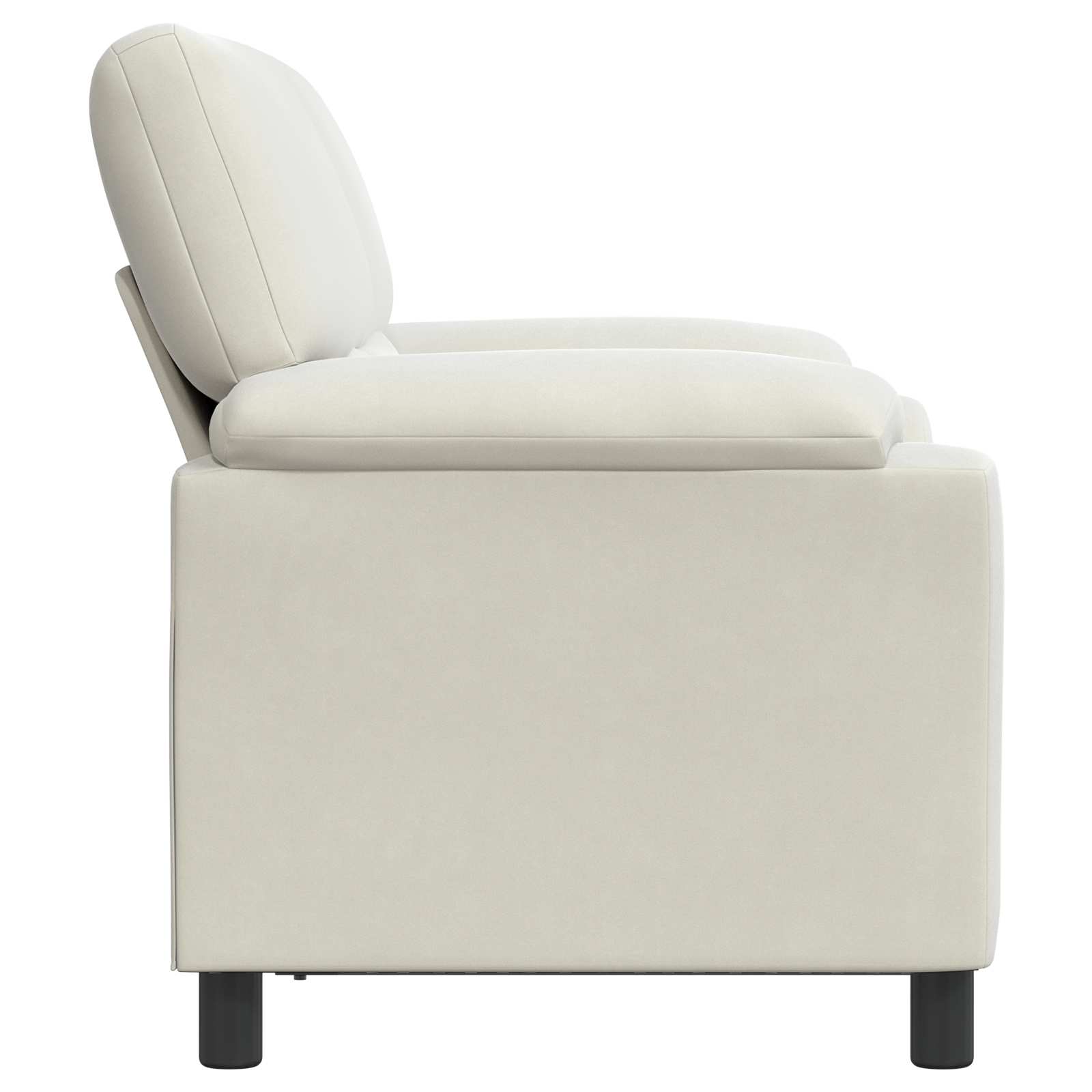 Bank Crèmekleurig 154 x 85 x 93 cm fluweel