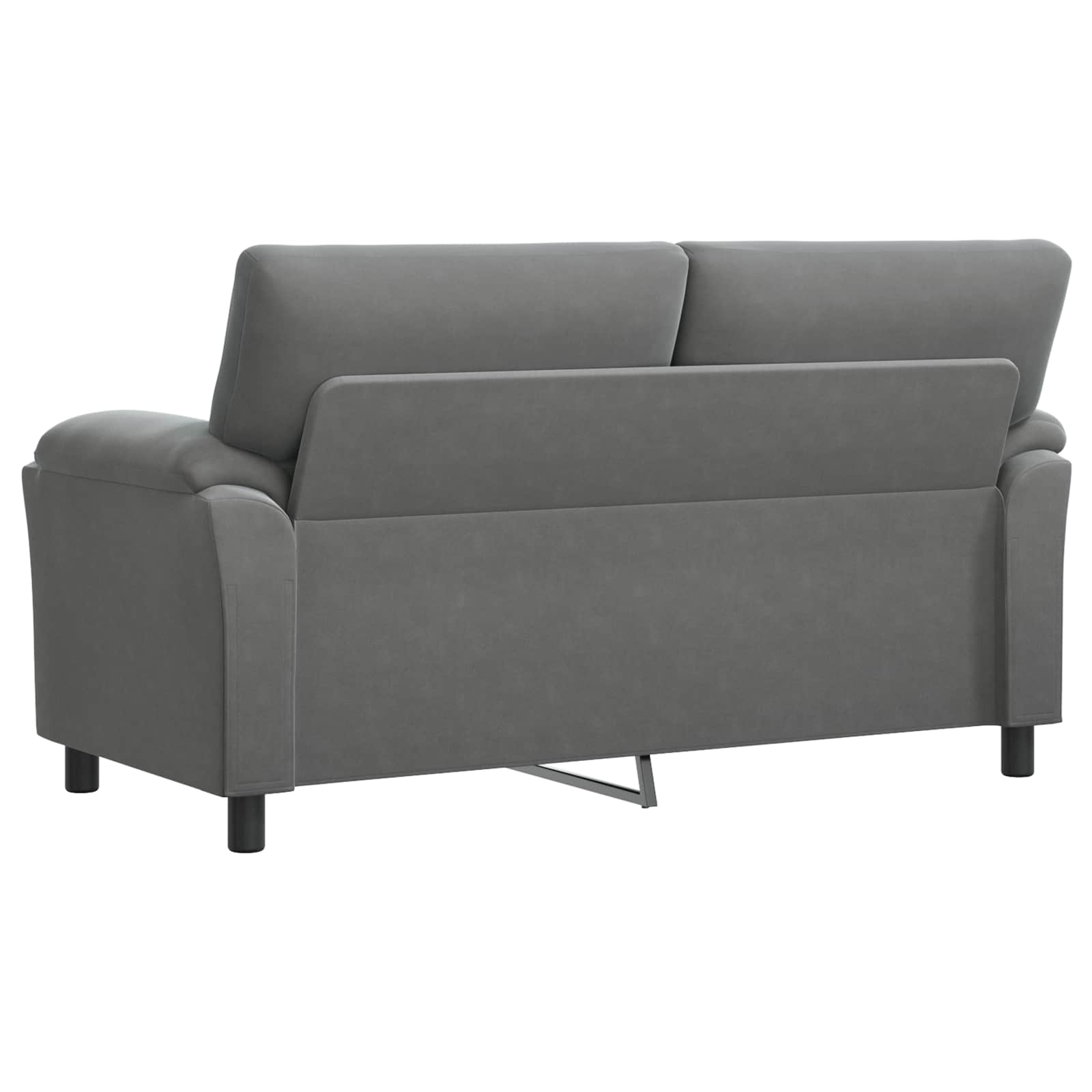 Bank Donkergrijs 174 x 85 x 93 cm fluweel