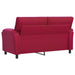 Bank Wijnrood 174 x 85 x 93 cm fluweel