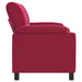 Bank Wijnrood 174 x 85 x 93 cm fluweel
