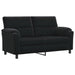 Bank Zwart 174 x 85 x 93 cm fluweel