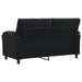 Bank Zwart 174 x 85 x 93 cm fluweel