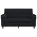 Bank Zwart 174 x 85 x 93 cm fluweel