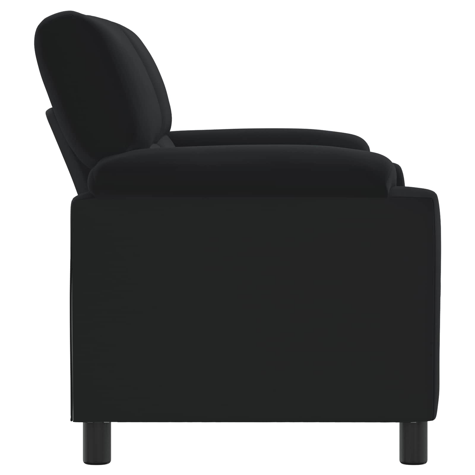 Bank Zwart 174 x 85 x 93 cm fluweel