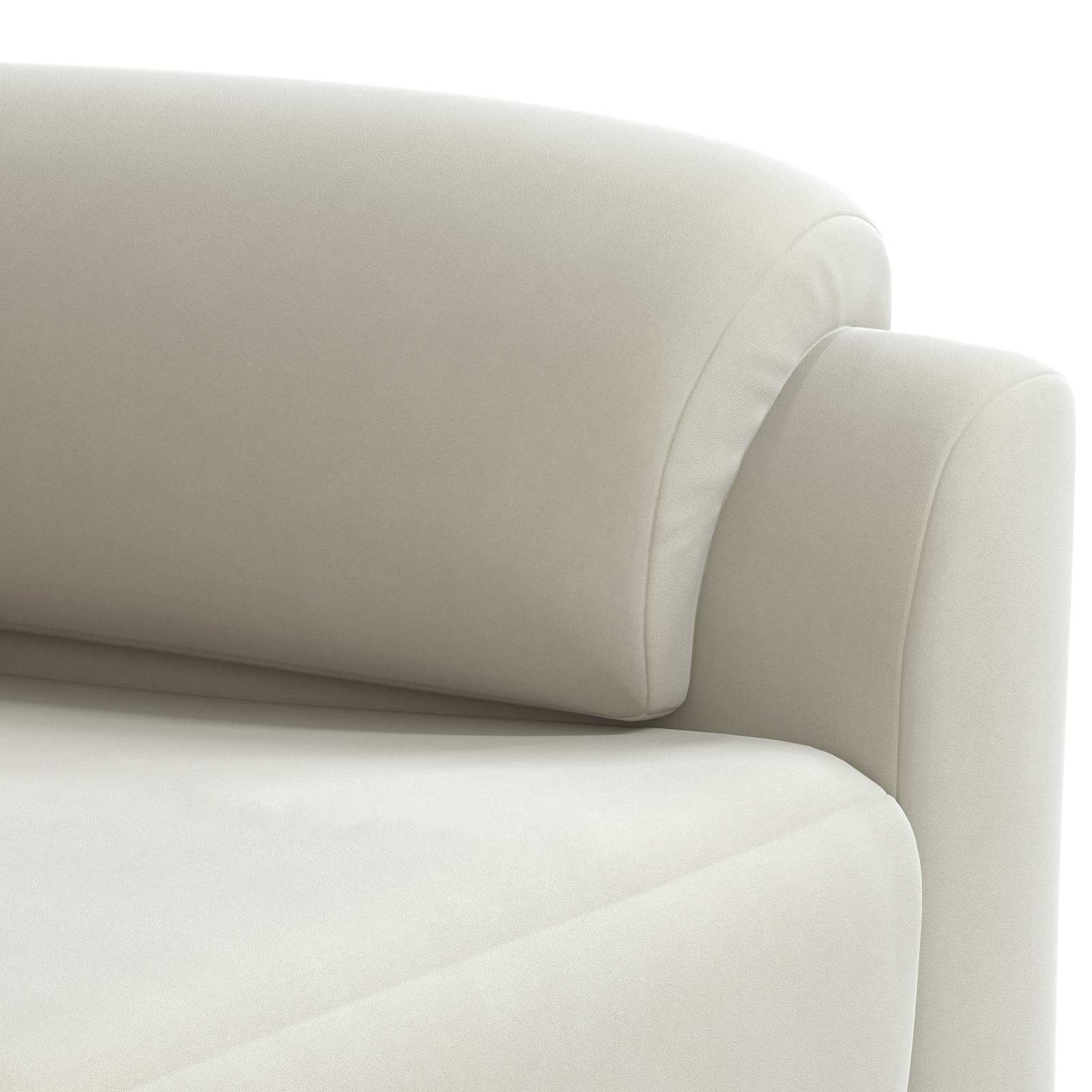 Bank Crèmekleurig 174 x 85 x 93 cm fluweel