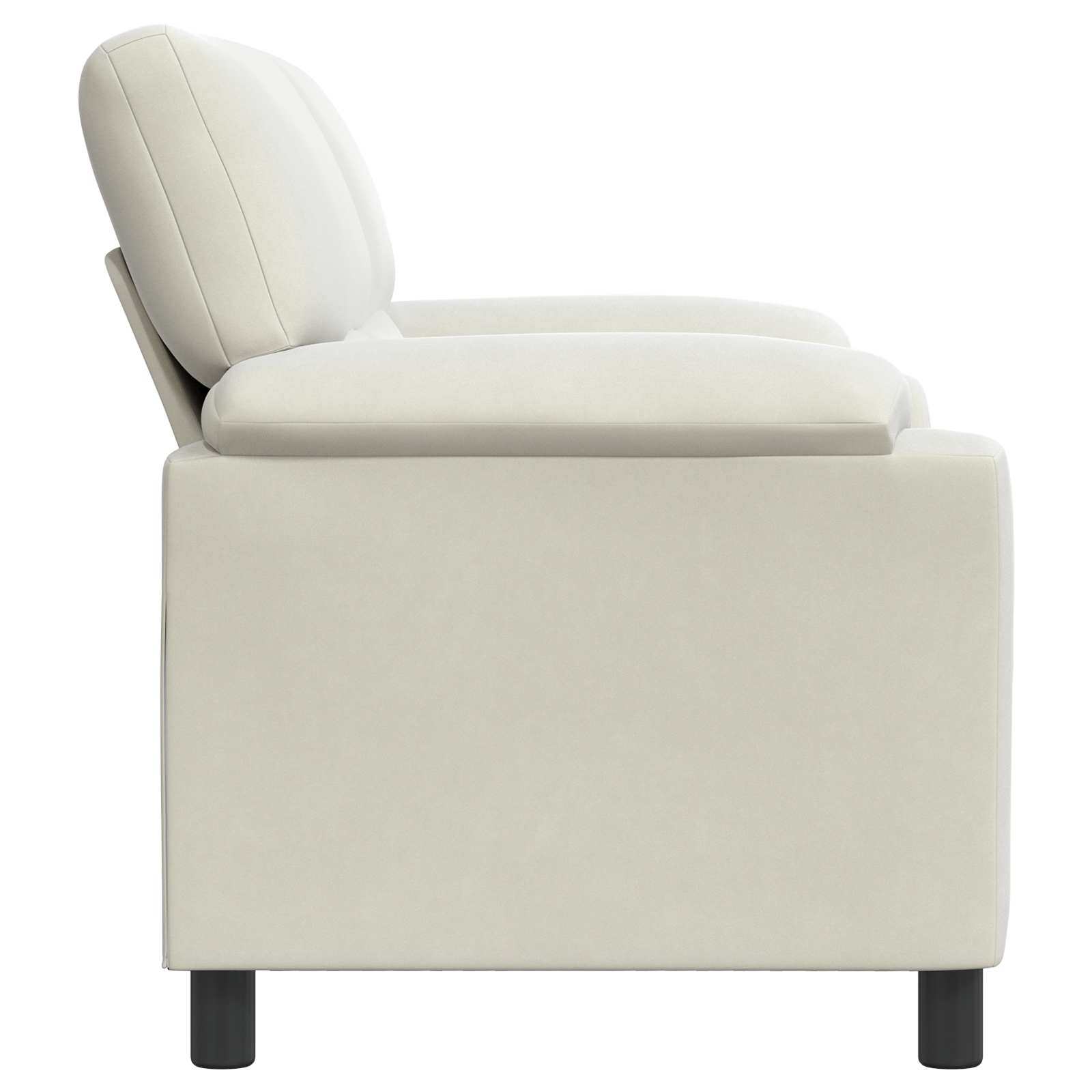Bank Crèmekleurig 174 x 85 x 93 cm fluweel