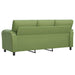 Bank Lichtgroen 214 x 85 x 93 cm fluweel
