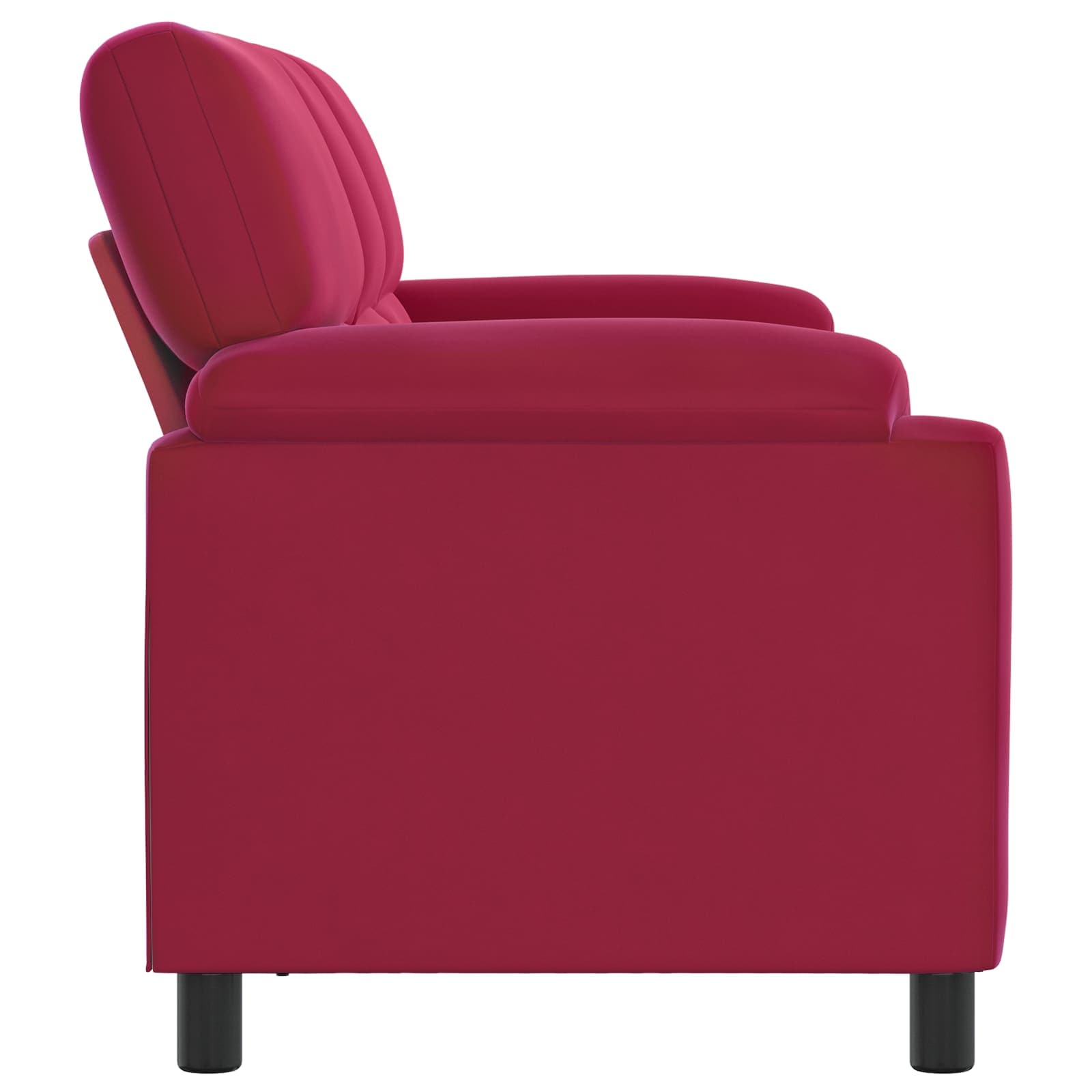 Bank Wijnrood 214 x 85 x 93 cm fluweel
