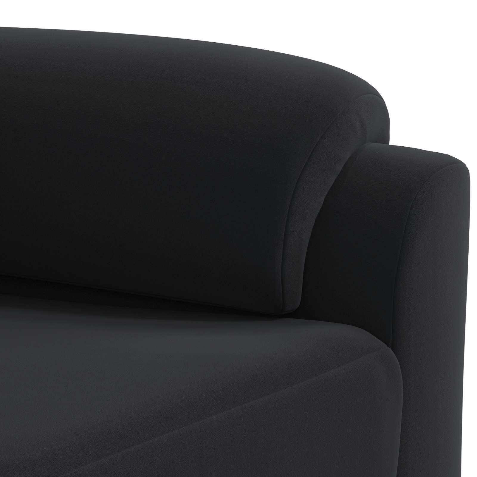 Bank Zwart 214 x 85 x 93 cm fluweel