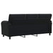 Bank Zwart 214 x 85 x 93 cm fluweel