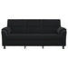 Bank Zwart 214 x 85 x 93 cm fluweel