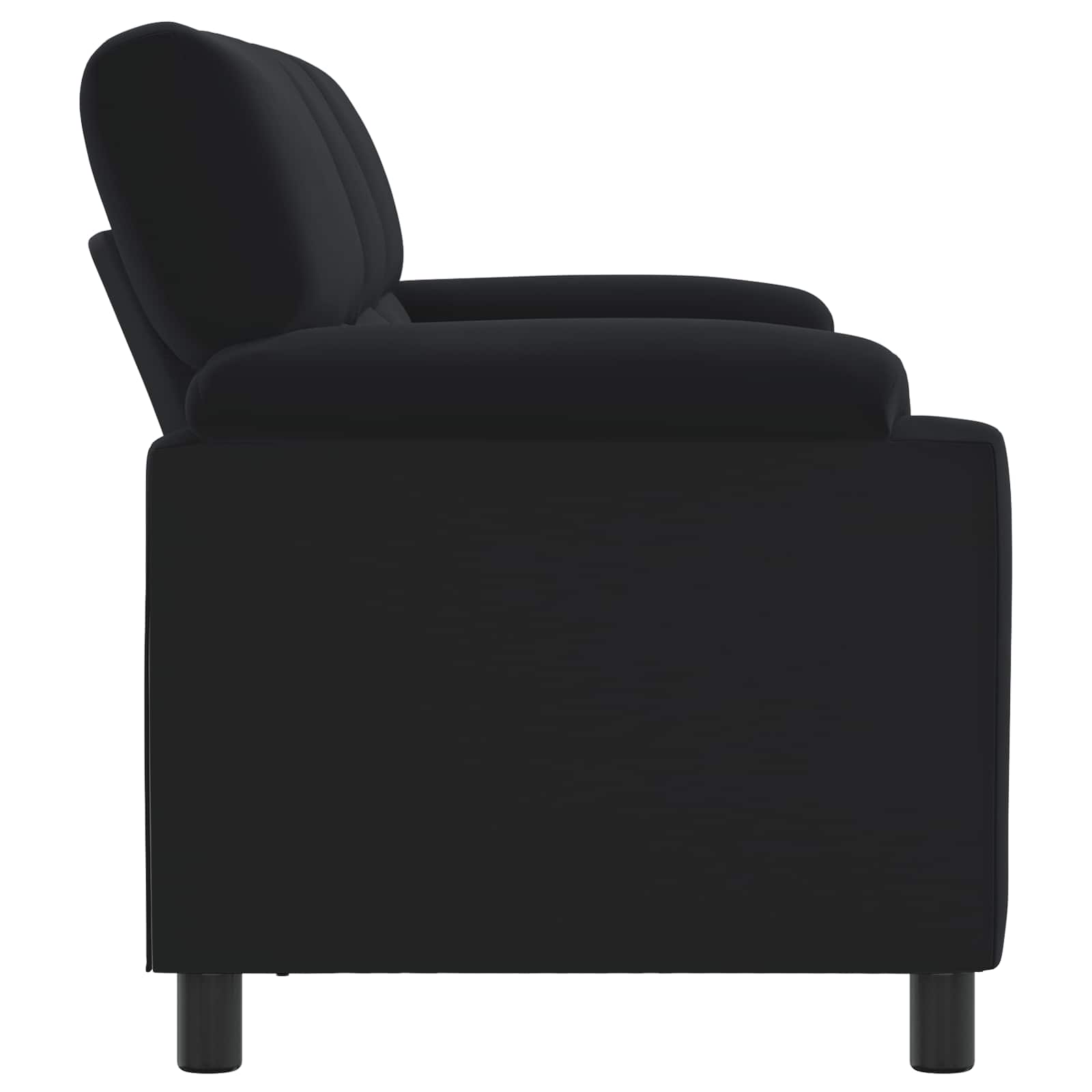Bank Zwart 214 x 85 x 93 cm fluweel
