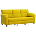 Bank Geel 214 x 85 x 93 cm fluweel