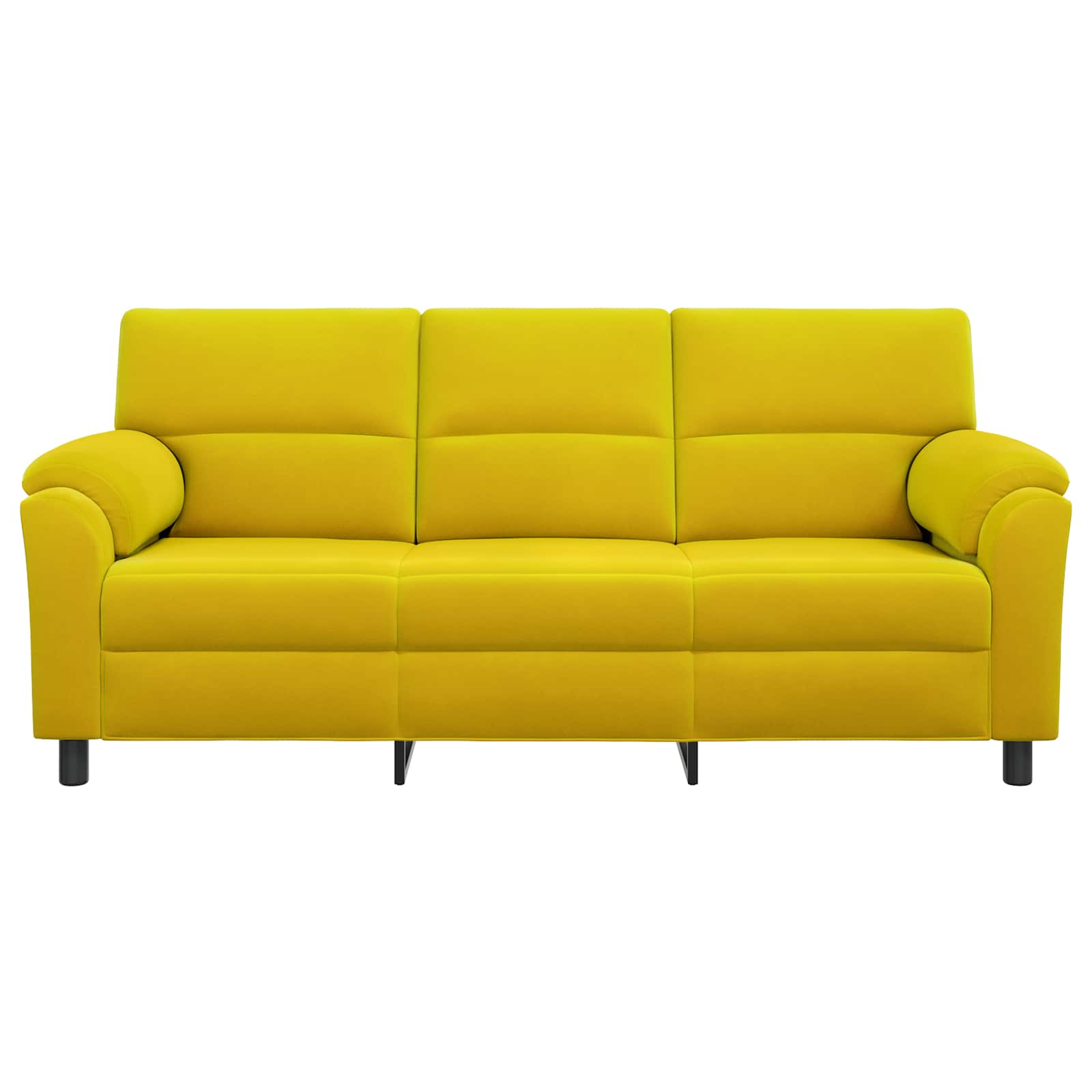 Bank Geel 214 x 85 x 93 cm fluweel