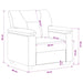 Bank Wit 91 x 85 x 93 cm Kunstleer
