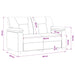 Bank Zwart 151 x 85 x 93 cm Kunstleer
