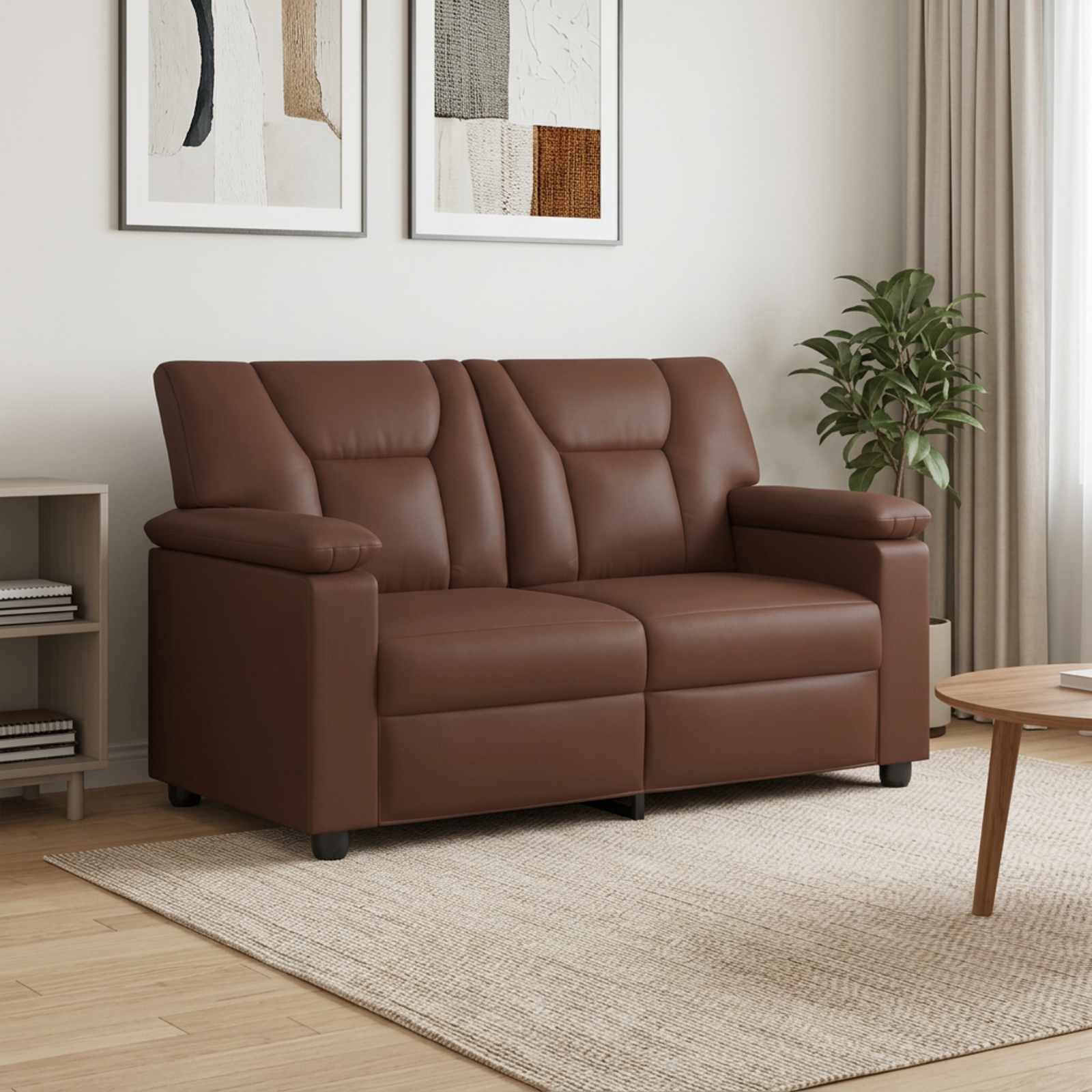 Bank Bruin 151 x 85 x 93 cm Kunstleer