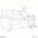 Bank Cappuccino 191 x 85 x 93 cm Kunstleer