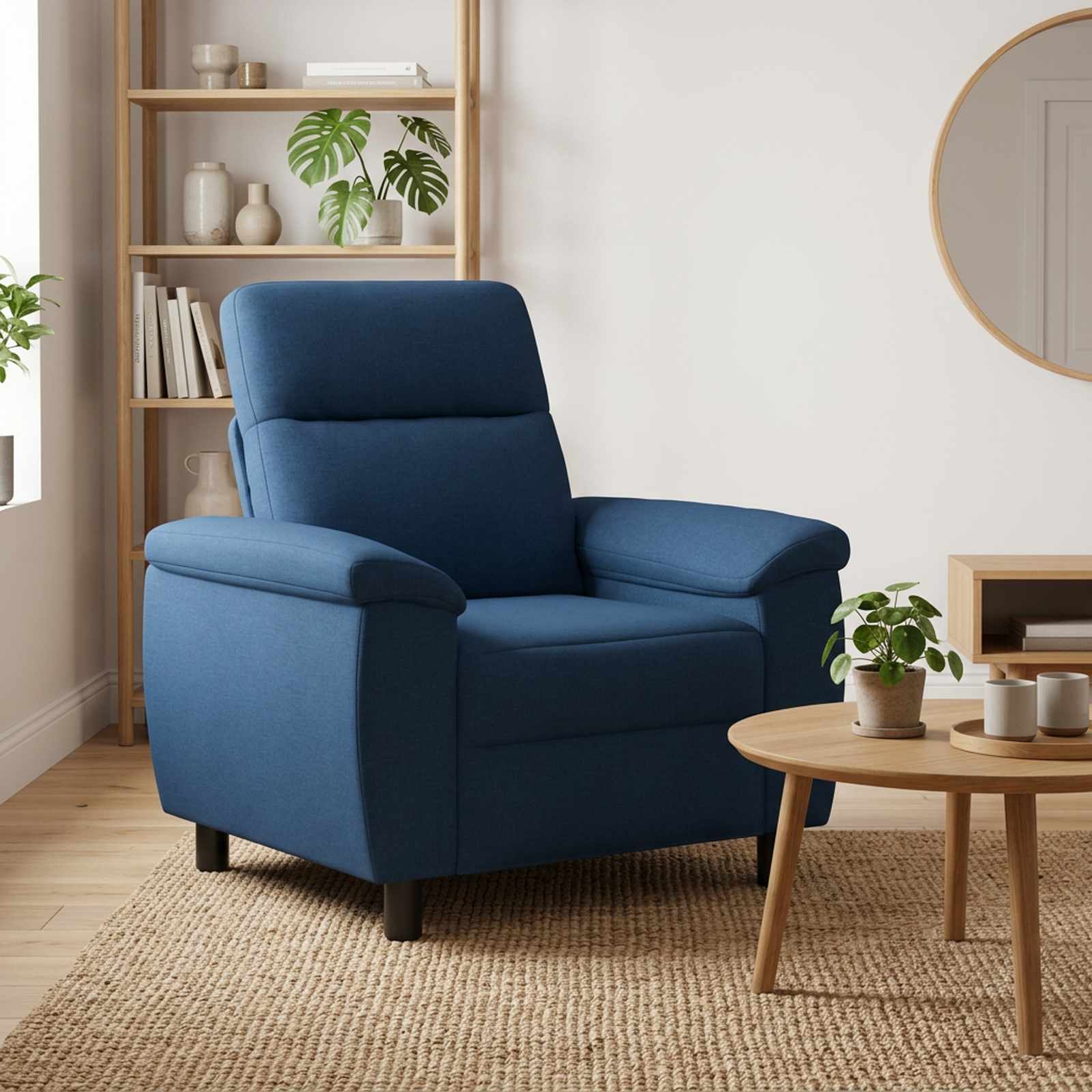 Bank Blauw 95 x 90 x 95 cm Stof