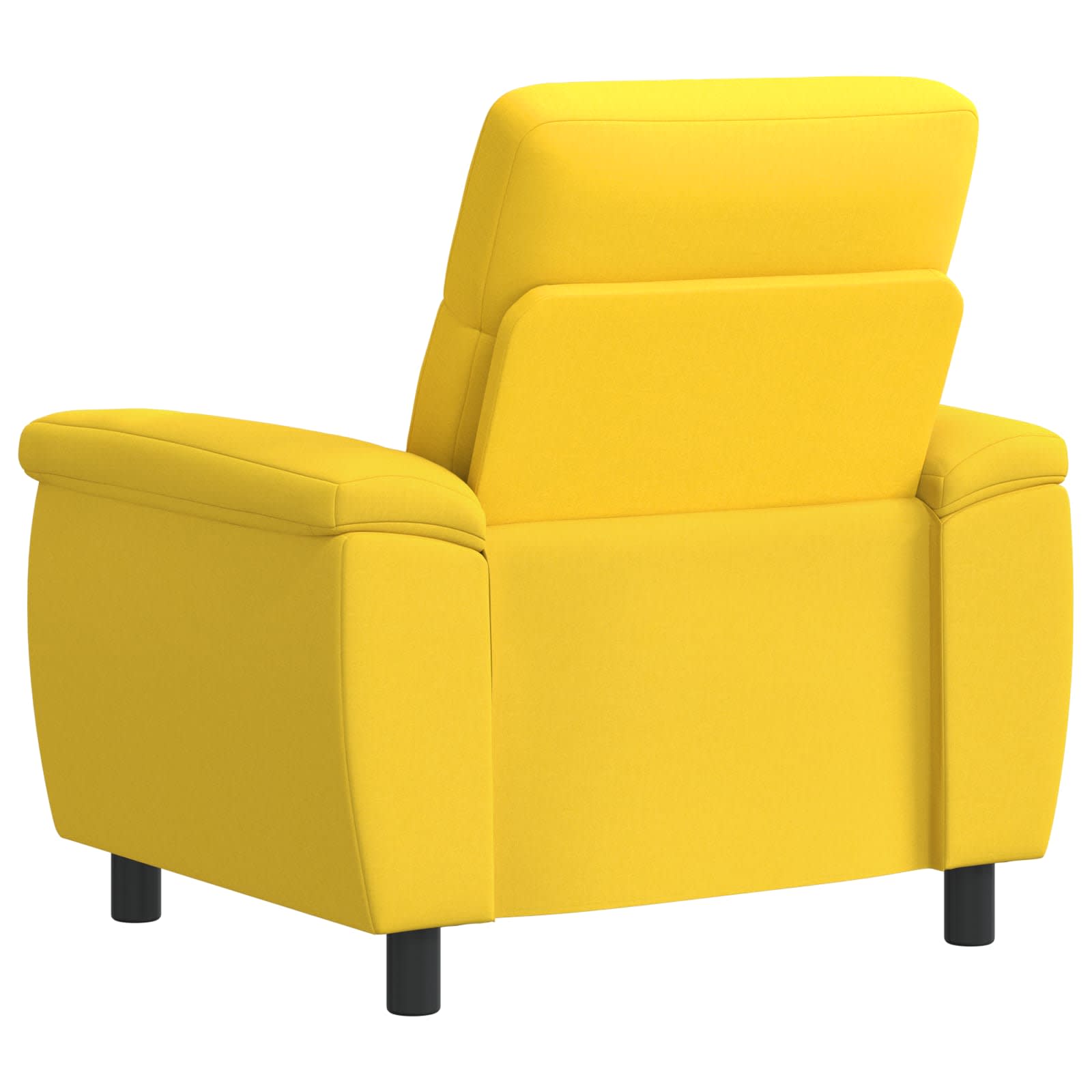 Bank Lichtgeel 95 x 90 x 95 cm Stof