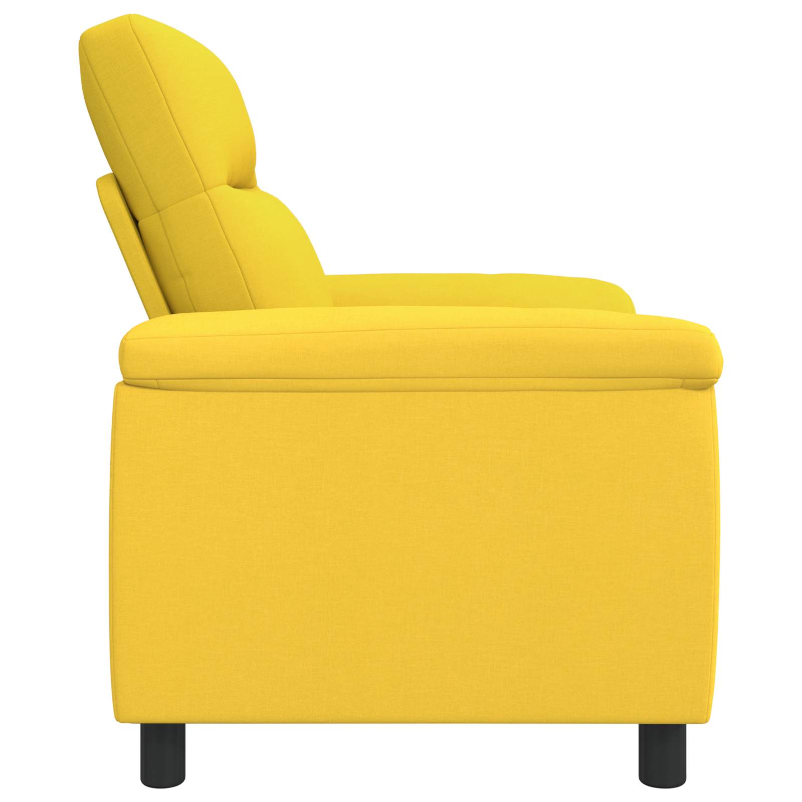Bank Lichtgeel 95 x 90 x 95 cm Stof