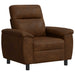 Bank Bruin 95 x 90 x 95 cm Nep Suede Leer