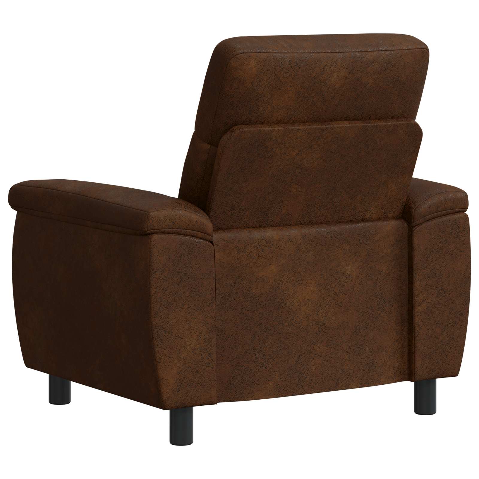 Bank Bruin 95 x 90 x 95 cm Nep Suede Leer