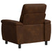 Bank Bruin 95 x 90 x 95 cm Nep Suede Leer