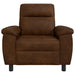 Bank Bruin 95 x 90 x 95 cm Nep Suede Leer