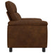 Bank Bruin 95 x 90 x 95 cm Nep Suede Leer