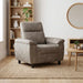 Bank Lichtgrijs 95 x 90 x 95 cm Nep Suede Leer