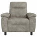 Bank Lichtgrijs 95 x 90 x 95 cm Nep Suede Leer