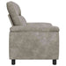 Bank Lichtgrijs 95 x 90 x 95 cm Nep Suede Leer