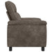 Bank Donkergrijs 95 x 90 x 95 cm Nep Suede Leer