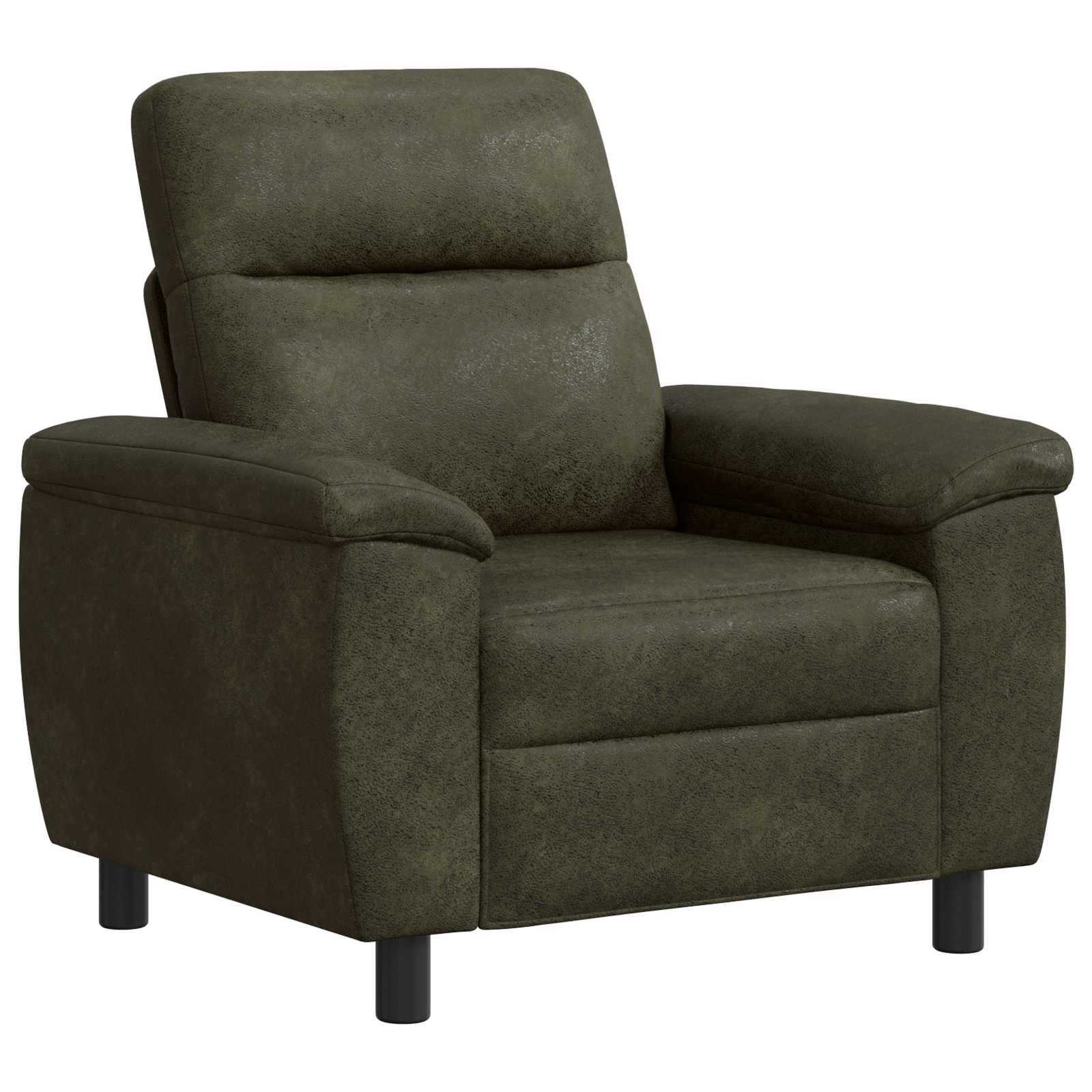 Bank Legergroen 95 x 90 x 95 cm Nep Suede Leer