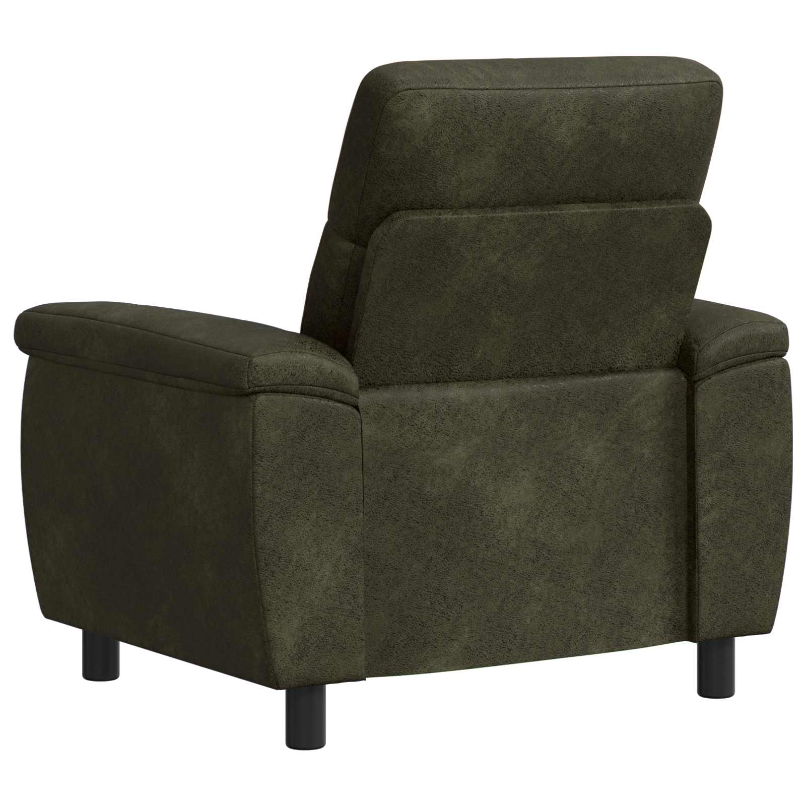 Bank Legergroen 95 x 90 x 95 cm Nep Suede Leer