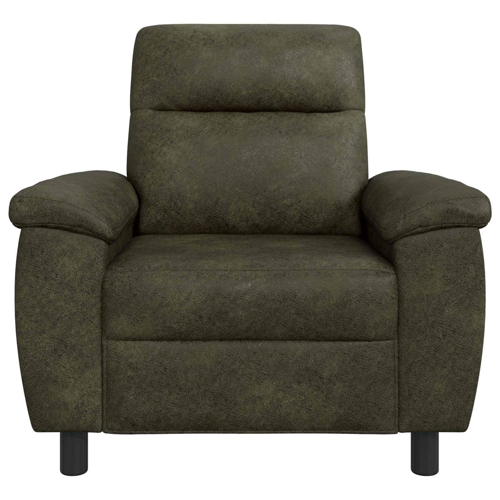 Bank Legergroen 95 x 90 x 95 cm Nep Suede Leer