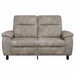 Bank Lichtgrijs 158 x 90 x 95 cm Nep Suede Leer