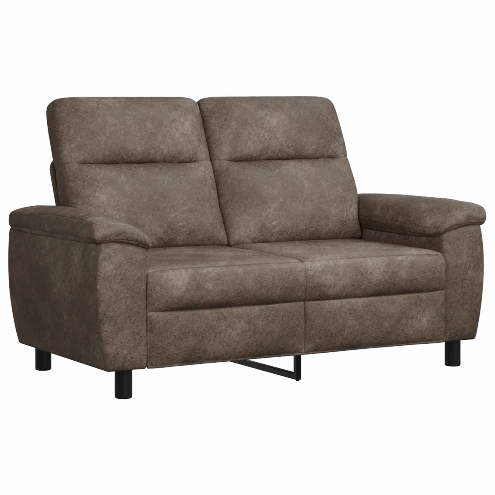 Bank Donkergrijs 158 x 90 x 95 cm Nep Suede Leer