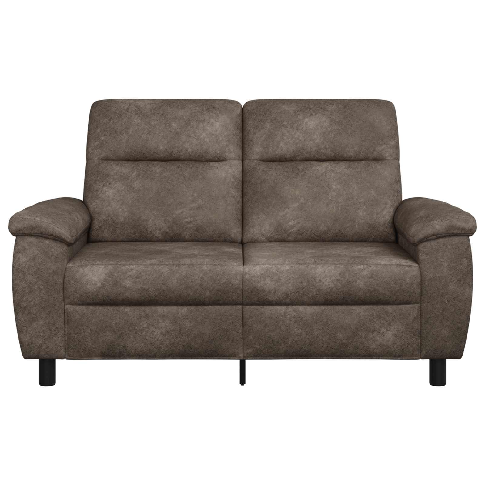 Bank Donkergrijs 158 x 90 x 95 cm Nep Suede Leer