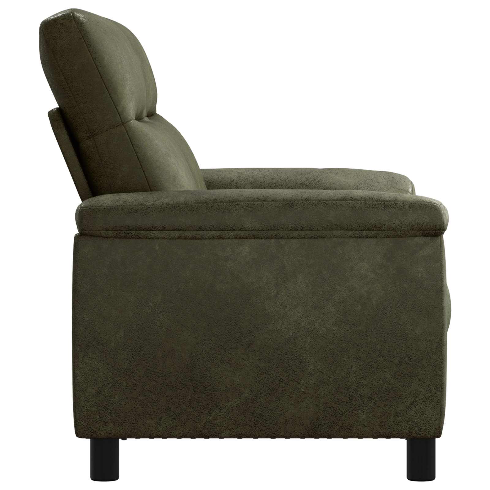 Bank Legergroen 158 x 90 x 95 cm Nep Suede Leer