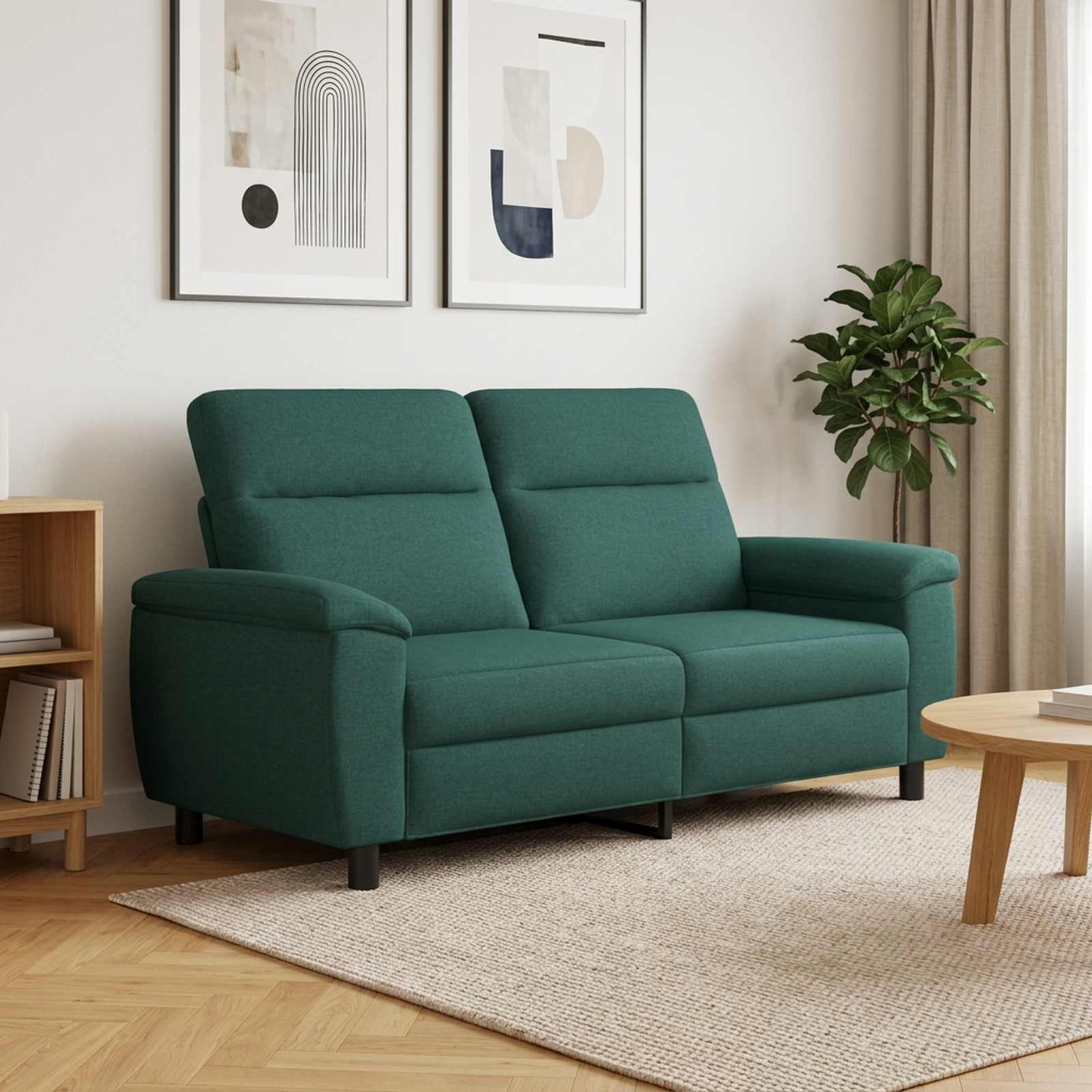 Bank Donkergroen 178 x 90 x 95 cm Stof