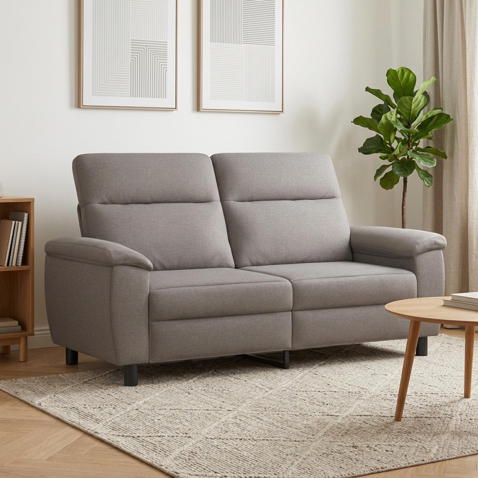 Bank Taupe 178 x 90 x 95 cm Stof